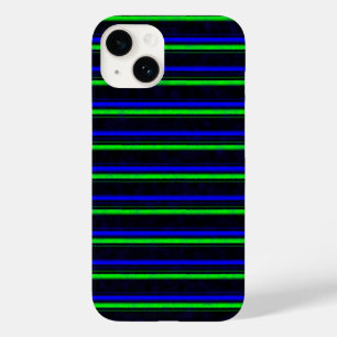 Coques Pour iPhone Bandes arc-en-ciel bleu noir