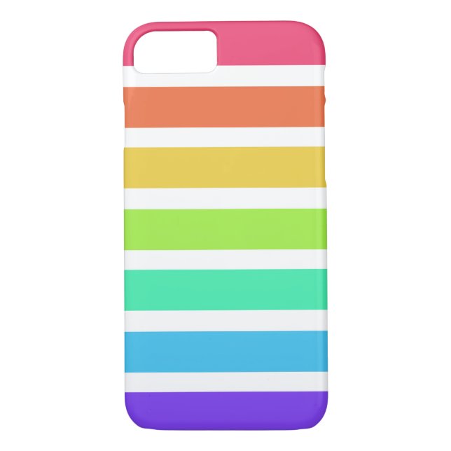 Coques Case-Mate iPhone Bandes arc-en-ciel lumineuses (Dos)