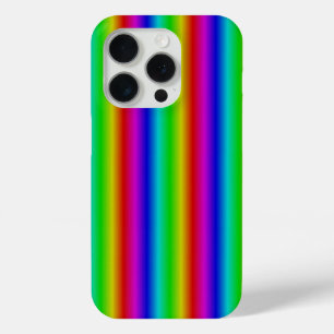 Coque iPhone 15 Pro Bandes arc-en-ciel - Motif