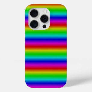 Coque iPhone 15 Pro Bandes arc-en-ciel - Motif