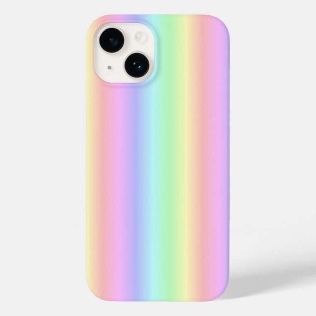 Coques Case-Mate iPhone Bandes arc-en-ciel Pastel - Motif (Verso)