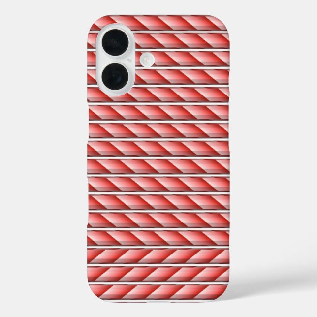 Coques Case-Mate iPhone Bandes blanches rouges cool (Verso)