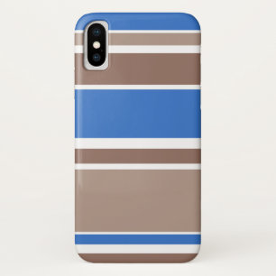 Case-Mate iPhone Case Bandes Brown et bleues