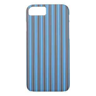 Case-Mate iPhone Case Bandes de bonbons Brown et bleues