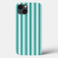 Bandes de bonbons turquoises et blanches Coque-coq