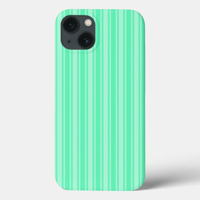 Coques Case-Mate iPhone Bandes de bonbons vert à la menthe Coque-coque iph (Verso)