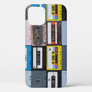 Case-Mate iPhone Case Bandes de cassettes colorées : Collection Vintage.