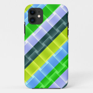 Coque iPhone 11 Bandes de couleurs Cool design moderne 2