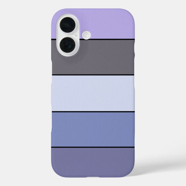 Coques Case-Mate iPhone Bandes De Couleurs Violet Et Gris Sur Papier Aquar (Verso)