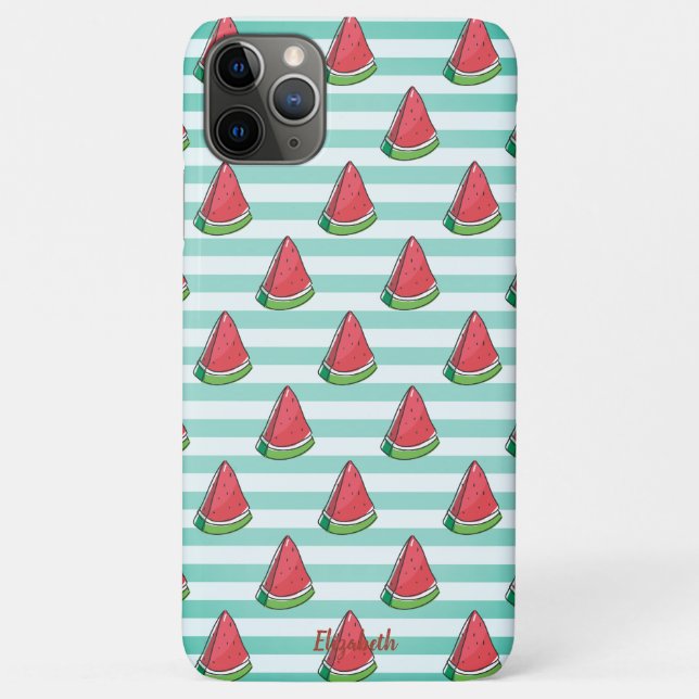 Coques Case-Mate iPhone Bandes de pastèque cool - Personnalisées (Dos)