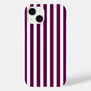 Coque Pour iPhone 14 Bandes de prunes et de bonbons blancs