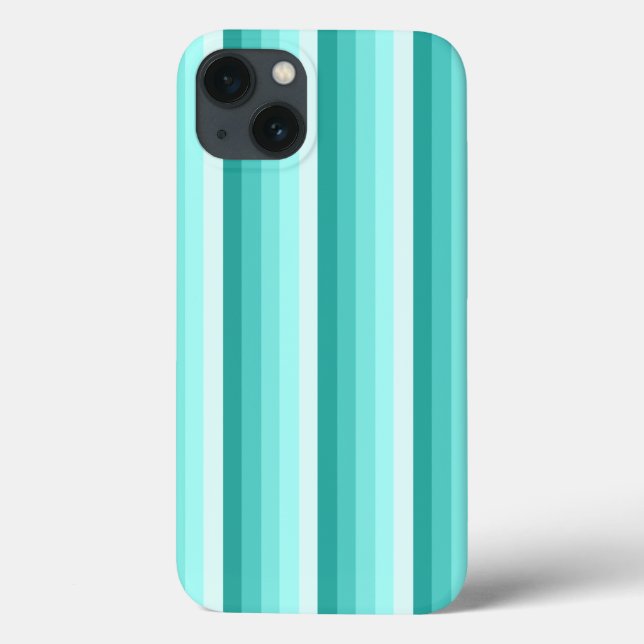 Coques Case-Mate iPhone Bandes d'ombre turquoise Coque-coque iphone Mate (Verso)