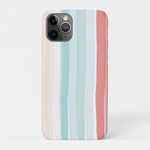 Case-Mate iPhone Case Bandes estivales en corail et turquoise