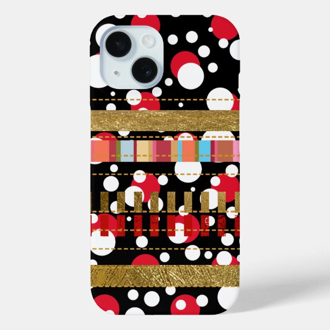 Coques Case-Mate iPhone Bandes et points cool (Verso)