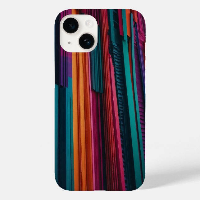 Coques Case-Mate iPhone Bandes géométriques vives (Verso)