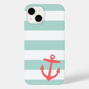 Coques Pour iPhone Bandes marines et coralliennes et Ancres