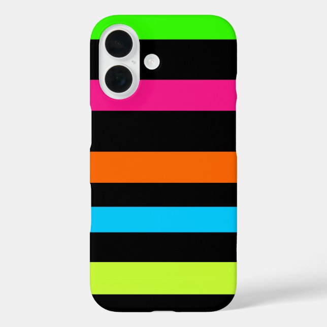 Coques Case-Mate iPhone Bandes néon (Verso)