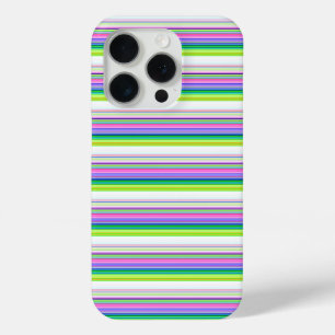 Coque iPhone 15 Pro Bandes néon colorées chaudes
