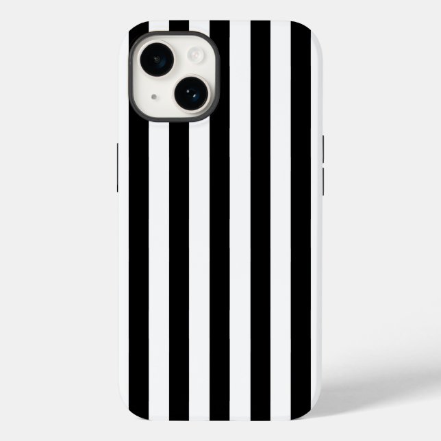 Coques Case-Mate iPhone Bandes Noires Et Blanches (Verso)