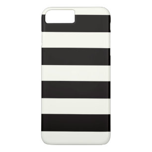 Coque iPhone 7 Plus Bandes noires et blanches