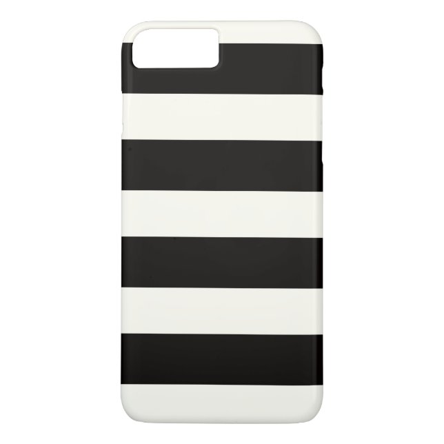 Coques Case-Mate iPhone Bandes noires et blanches (Dos)