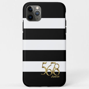 Case-Mate iPhone Case Bandes noires et blanches Motif Danse moderne