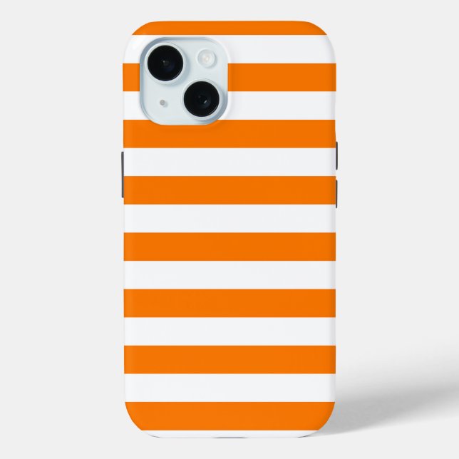 Coques Case-Mate iPhone Bandes orange et blanches de sécurité (Verso)