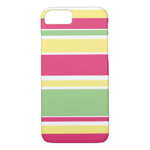 Case-Mate iPhone Case Bandes roses, vertes et jaunes