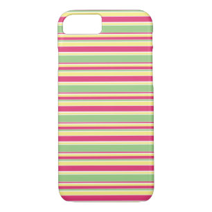 Case-Mate iPhone Case Bandes roses, vertes et jaunes