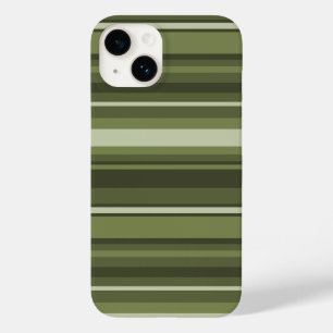 Coque Pour iPhone 14 Bandes vert olive