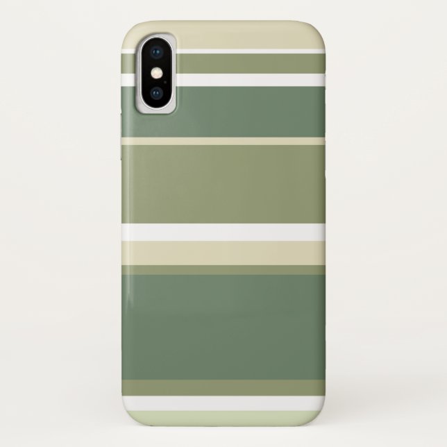 Coques Case-Mate iPhone Bandes vert olive (Dos)