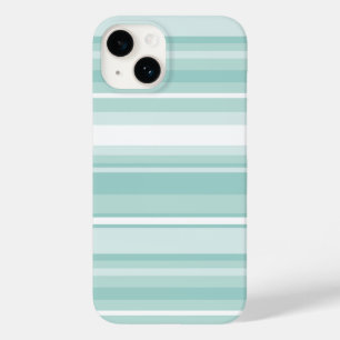 Coque Pour iPhone 14 Bandes vertes à la menthe
