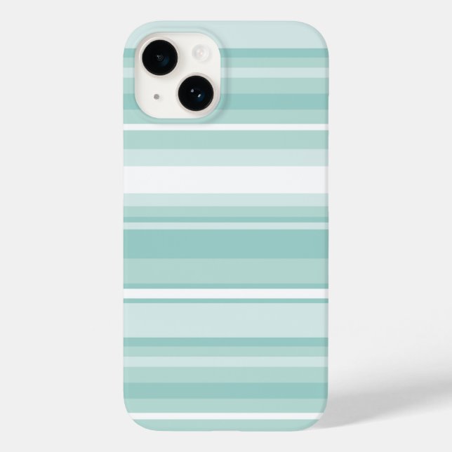 Coques Case-Mate iPhone Bandes vertes à la menthe (Verso)