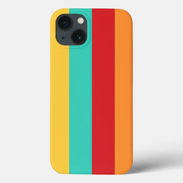 Coques Case-Mate iPhone Bandes verticales multicolores (Verso)