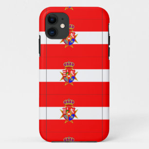Coque iPhone 11 Bannière rouge blanc Grand-Duché de Toscane