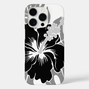 Coques iPhone 16 Pro Banzai Beach Hibiscus hawaïen noir