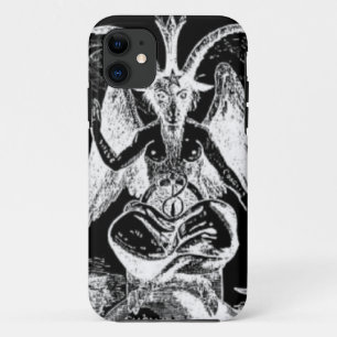 Etui iPhone Case-Mate Baphomet noir et blanc