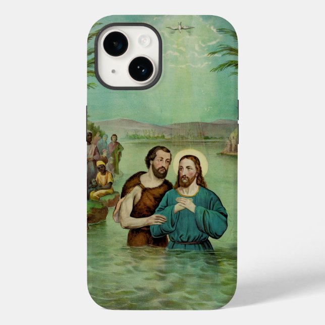 Coques Case-Mate iPhone Baptême de Jésus-Christ (Verso)