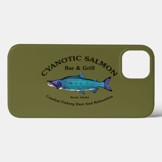 Coques Case-Mate iPhone Bar et Grill Saumon Cyanotique (Verso (horizontal))