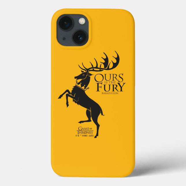 Coques Case-Mate iPhone Baratheon Sigil - Ours is the Fury (Verso)