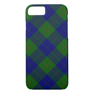 Coques Pour iPhone Barclay clan tartan bleu vert plaid