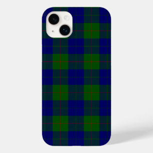 Coque Pour iPhone 14 Plus Barclay tartan bleu vert carreau