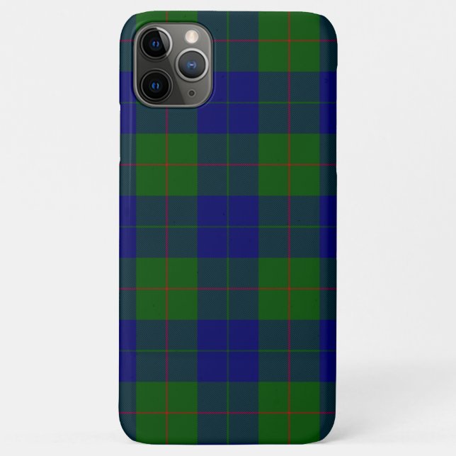Coques Case-Mate iPhone Barclay tartan bleu vert plaid (Dos)