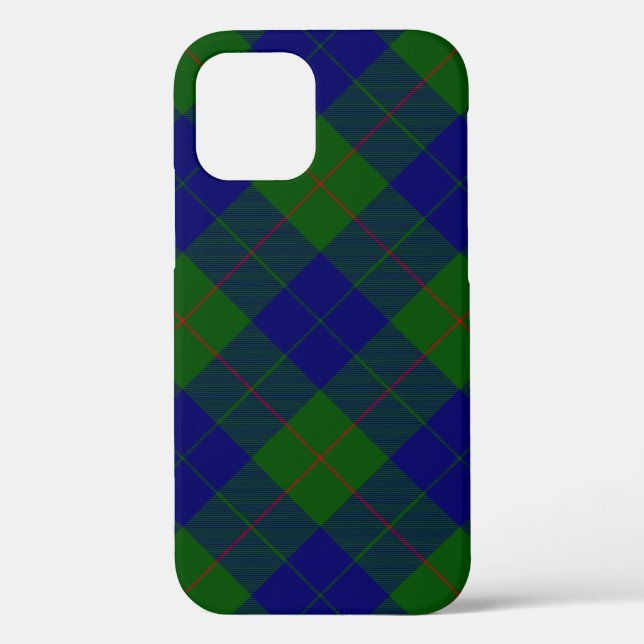 Coques Case-Mate iPhone Barclay tartan bleu vert plaid (Verso)