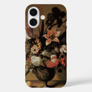 Coques iPhone 16 Baroque Vintage, Nature morte florale Fleurs dans 