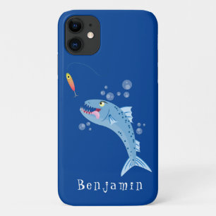 Case-Mate iPhone Case Barracuda poisson affamé de la pêche dessin animé