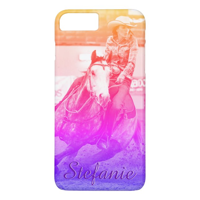 Coques Case-Mate iPhone Barrel Racing (arc-en-ciel) (Dos)