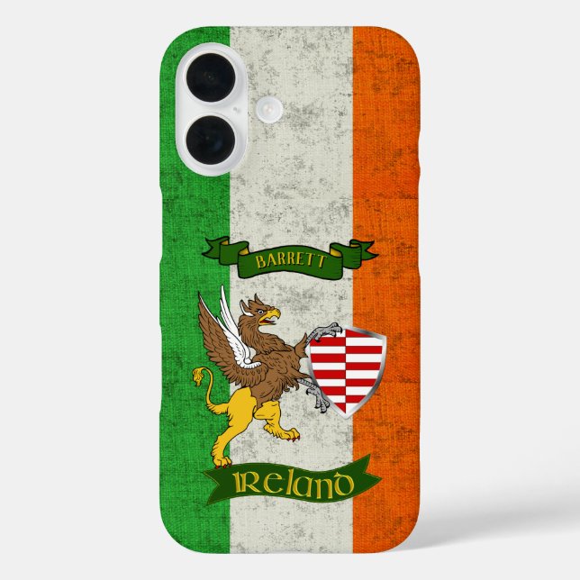 Coques Case-Mate iPhone Barrett Irish Shield & Griffin Personnalisé (Verso)