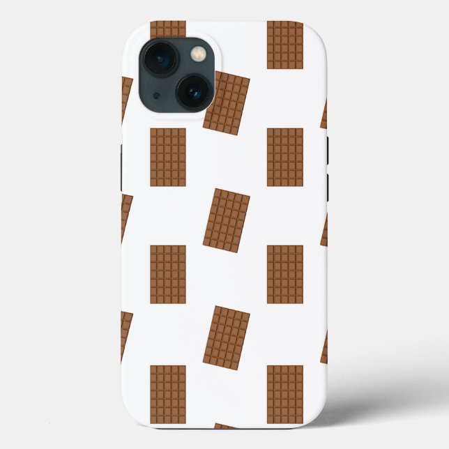 Coques Case-Mate iPhone Bars à chocolat Arrière - plan blanc (Verso)