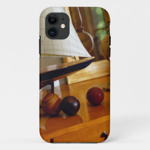 Coque Case-Mate Pour iPhone Base-ball antiques sur un Tableau en un voilier